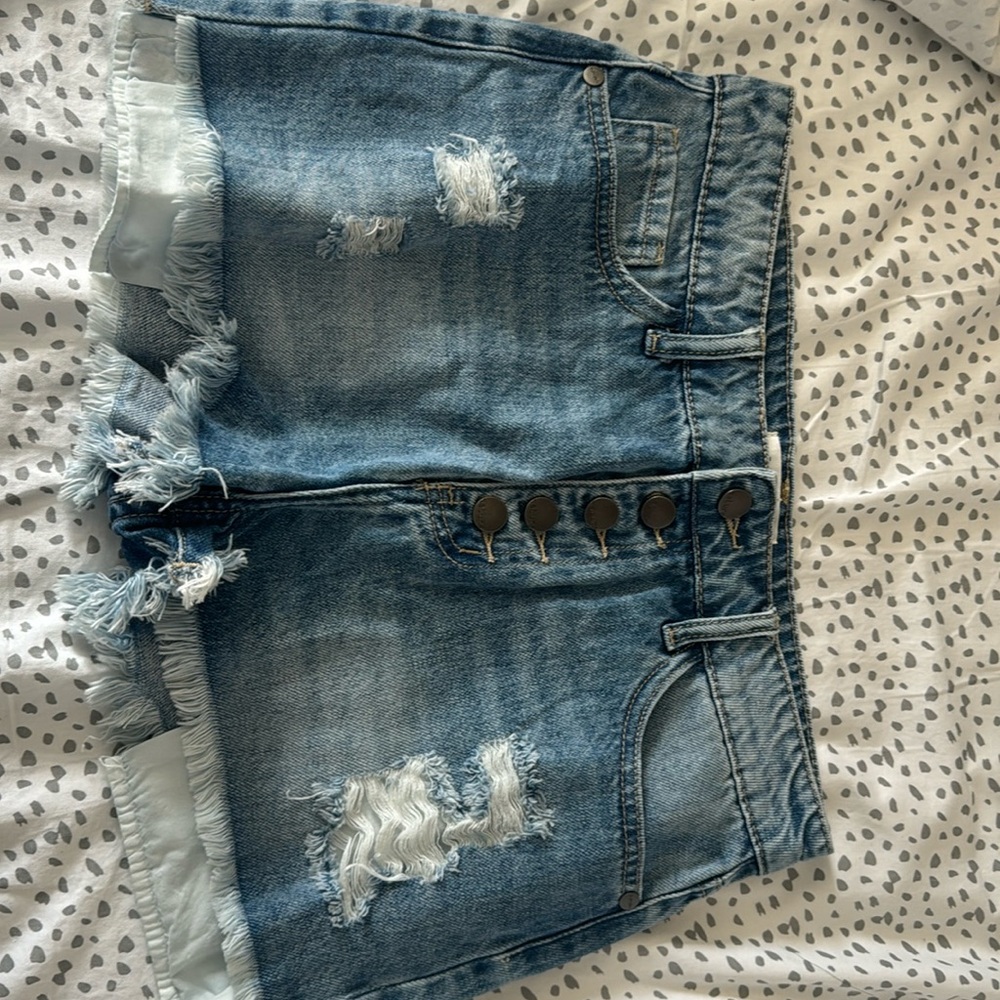 Denim shorts